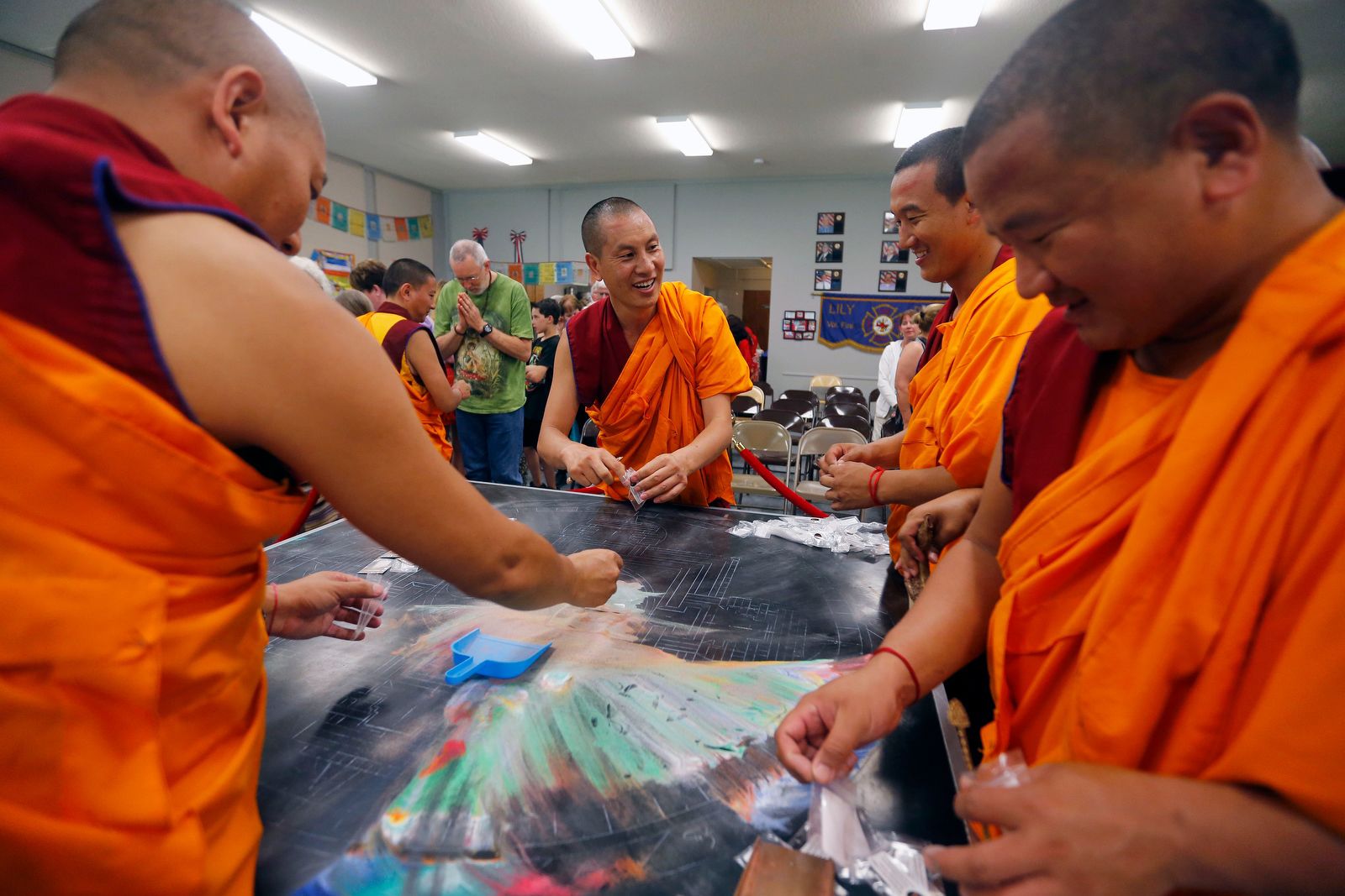 Painstakingly created, then swept away: Tibetan monks' sand mandala at Lily Dale